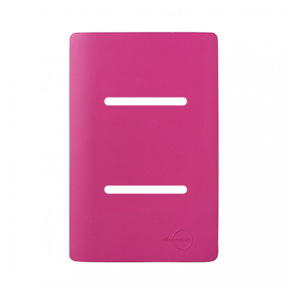 Placa p/ 2 Interruptores 4x2 - Novara Rosa Fosco